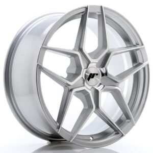Japan Racing JR34 18x9 ET20-42 5H BLANK Silver Machined Face