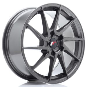 Japan Racing JR36 18x8 ET20-45 5H BLANK Hyper Gray