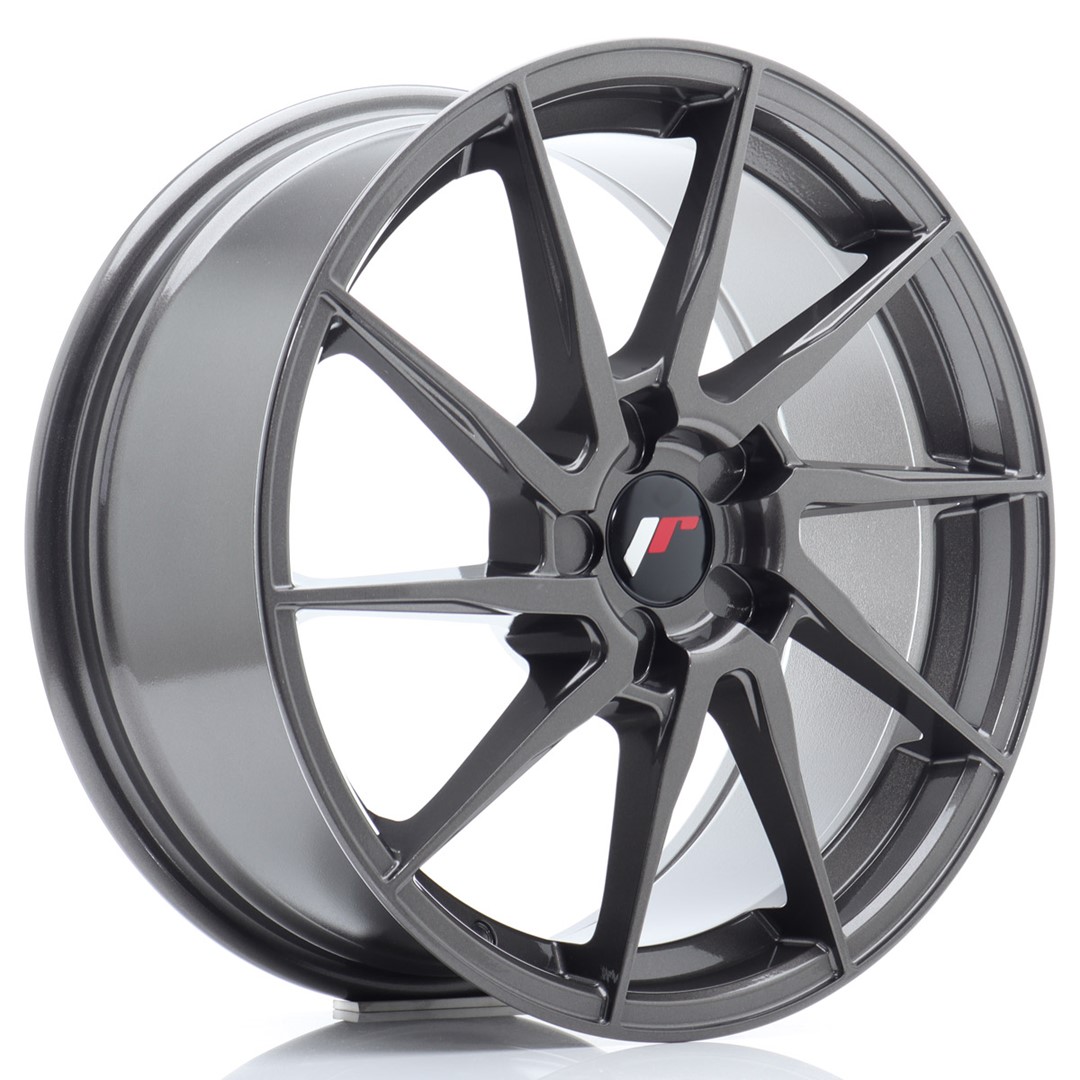 Japan Racing JR36 18x8 ET20-45 5H BLANK Hyper Gray