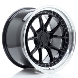 Japan Racing JR39 19x8,5 ET15-35 5H BLANK Gloss Black w/ Machined Lip