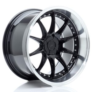 Japan Racing JR41 19x9,5 ET12-22 5H BLANK Gloss Black w/ Machined Lip