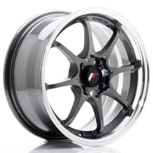 Japan Racing JR5 16x7 ET30 5x100/114,3 Gun Metal w/ Machined Lip