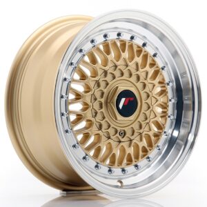 Japan Racing JR9 15x8 ET20 4x100/108 Gold w/ Machined Lip