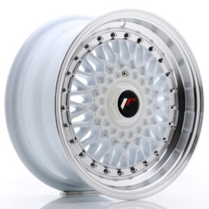 Japan Racing JR9 15x7 ET20 4x100/108 White w/ Machined Lip