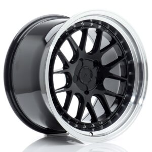Japan Racing JR40 18x8,5 ET15-35 5H BLANK Gloss Black w/ Machined Lip