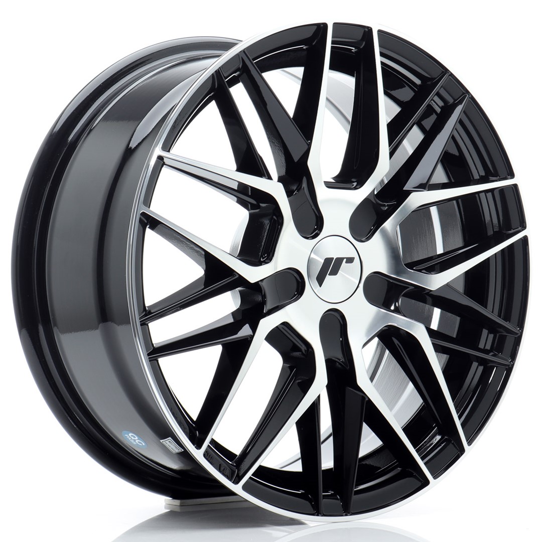 Japan Racing JR28 19x8,5 ET20-40 5H BLANK Gloss Black Machined Face – Obrázok 2
